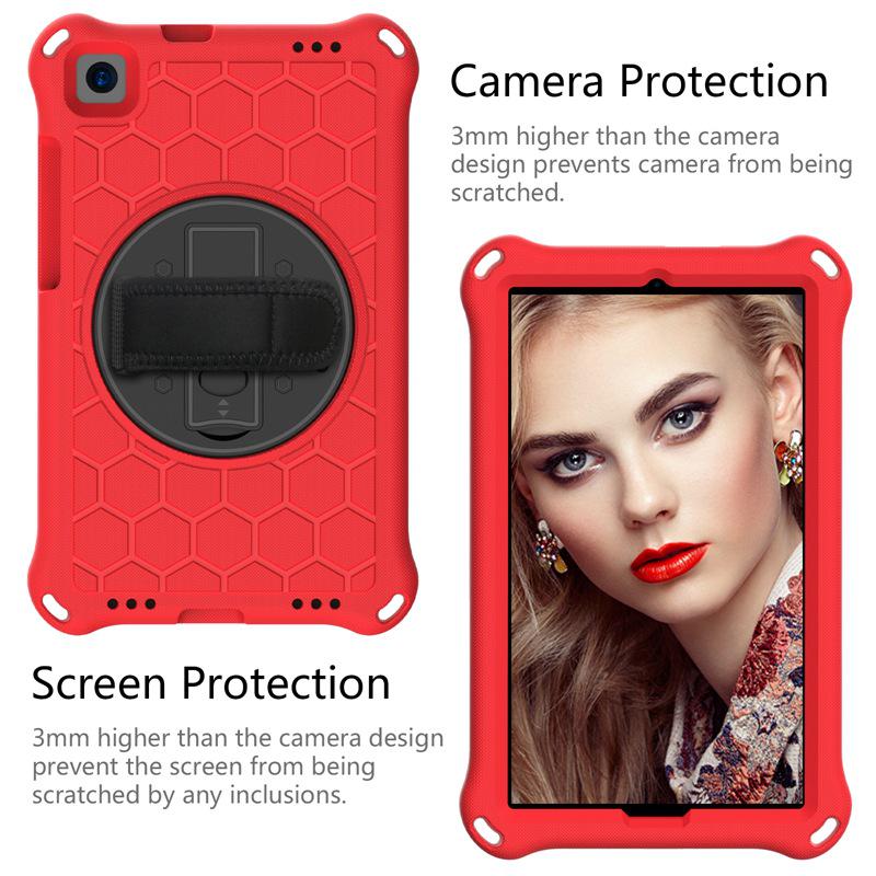 Защитный чехол Samsung TabA 8.0 дюймов - вращающийся кронштейн для планшета с защитой от падений для T295/T290 EVA задняя крышка