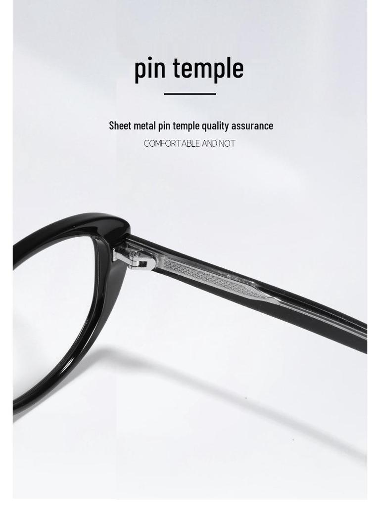83001 Сверхлегкая ретро оправа для очков из TR90, Готовая для миопии, Защита от синего света, с вставными дужками