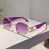 Винтажные овальные солнцезащитные очки Мужские Новинка Модные Градиентные Повседневные Очки Женские Инновационный Дизайн Бренда Декор для Улицы Солнцезащитные Очки