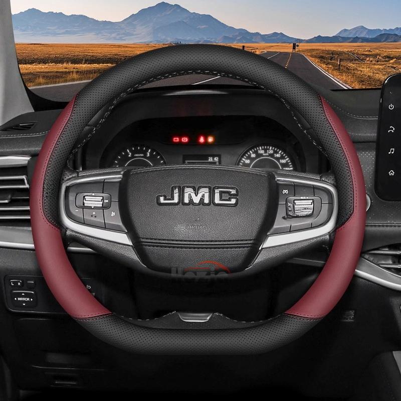 Leather Car Steering Wheel Cover for JMC Grand Avenue Dadao Vigus Plus 2018 2024 2025 2026 Accessories