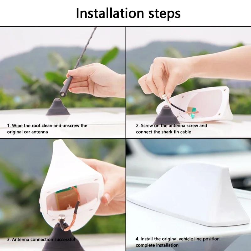 BAAI1 Car Sticker For BMW M Car Top Signal Aerials Shark Fin Antenna Accessories For BMW 1 2 3 4 5 7 Series X1 X3 X4 X5 X6 X7 F10 F20
