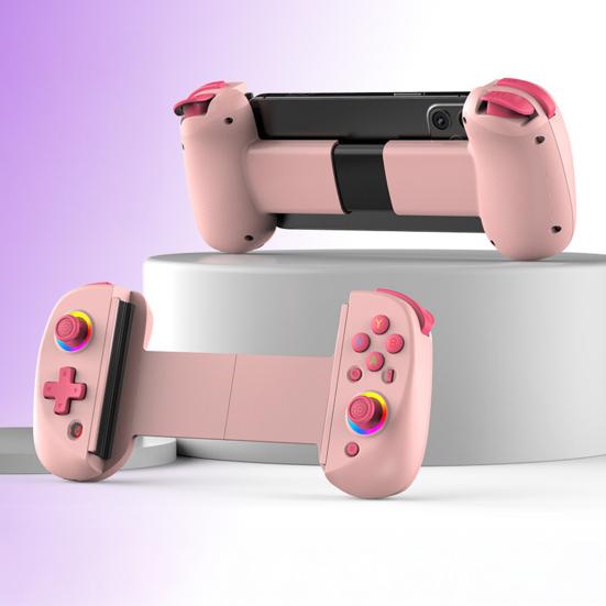 Wireless Game Controller for Android for iOS RGB Light 6-Axis Gyro Vibration Stretchable Tablet