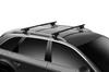 THULE Thule Base Carrier Steel Square Bar Set of 2 135cm TH7124 Black