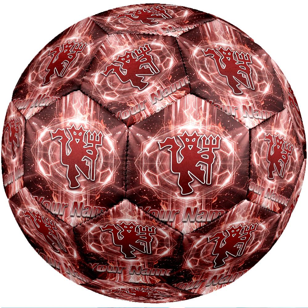 Manchester United Fashion Size 5 Football Wearproof Non‑Slip Soccer Ball For Sports Training Entertainment Use