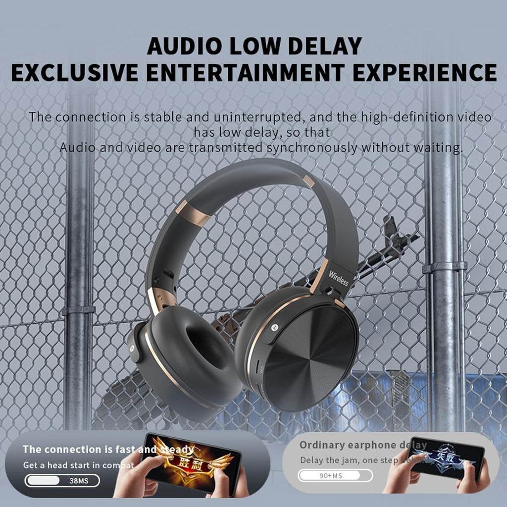 Беспроводные полноразмерные наушники, Беспроводная гарнитура с креплением на голове, Складные спортивные наушники, Сверхдолгий срок службы батареи, Сверхлегкие, безболезненные