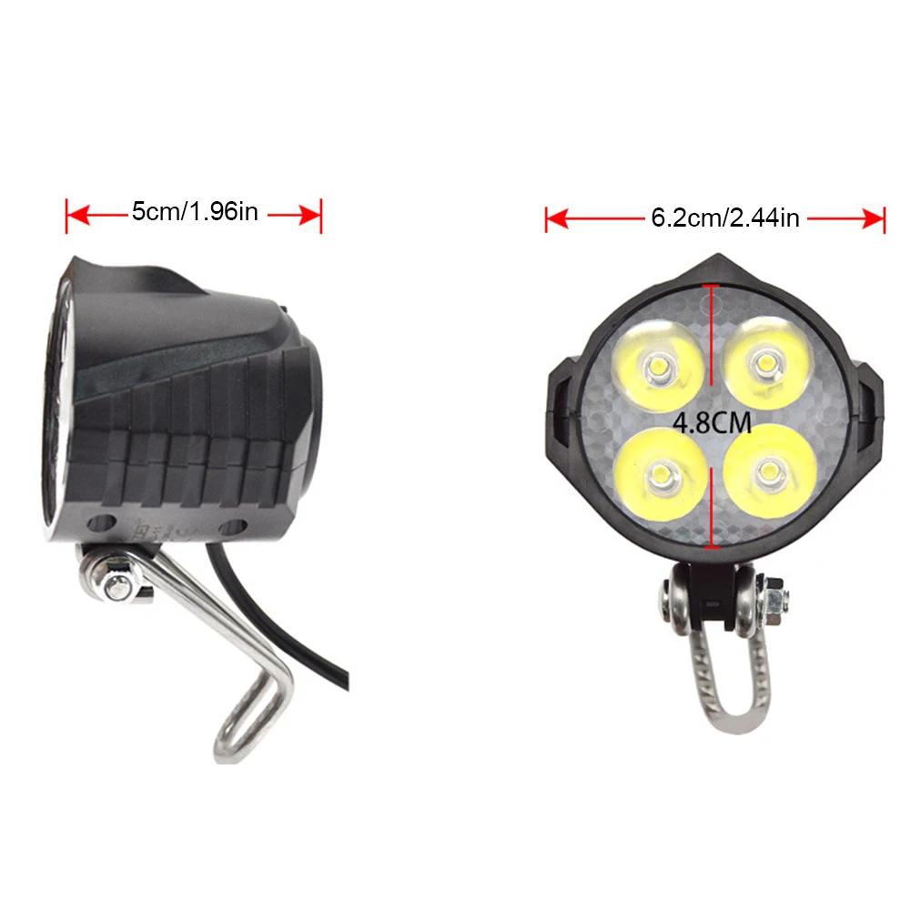 LED Ebike Brake Rear Light High-Brightness Brake Warning Light Energy Saving Easy Installation for 36V 48V Electric Bike