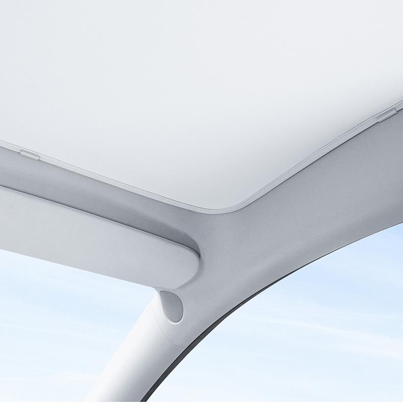 Tesla Model 3 Refresh YL Sunshade: Skyview Sunroof Heat Insulation & Sun Protection.