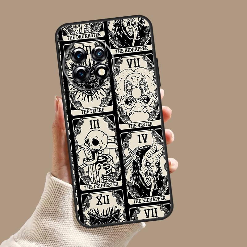 Чехол-кошелек с принтом Оккультная Ведьма Луна Готика для OnePlus Nord CE 3 Lite CE4 2 2T N10 N20 N30 OnePlus 12 11 9 10 Pro 8T 10T 12R