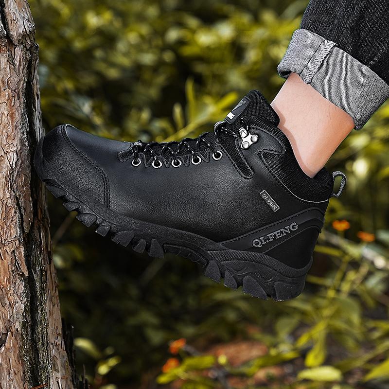 36-47 зимние мужские высокие кроссовки для активного отдыха из бархата женские походные ботинки большого размера с мехом теплые походные ботинки весна/осень