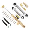 Valve Core Remover Installer and HVAC Service Wrench Set SAE 1 4in 5 16in Interface Valve Core Removal Installation Tool