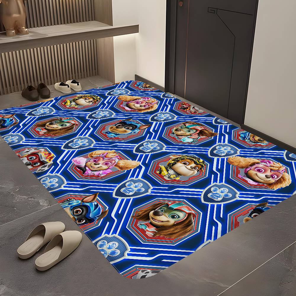 Anime P-Paw P-PatrolS Cute Bathroom Mat Kids Room Bedroom Decoration Balcony Anti-Slip Doormat Living Room Welcome Rug