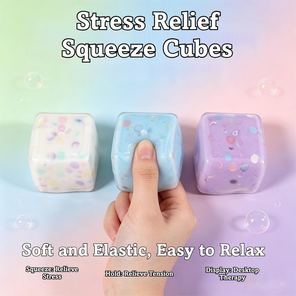 Squeeze Cube Stress Relief Toy Handmade Slow Rising Toy New Desktop Decompression Toy For Focus