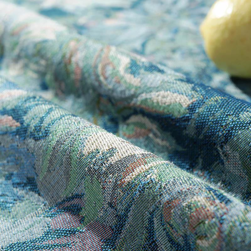 Зеленая картина маслом Печать Прямоугольник Устойчивая к грязи Машинная стирка Стильная праздничная скатерть Покрытие стола Украшение стола на День благодарения