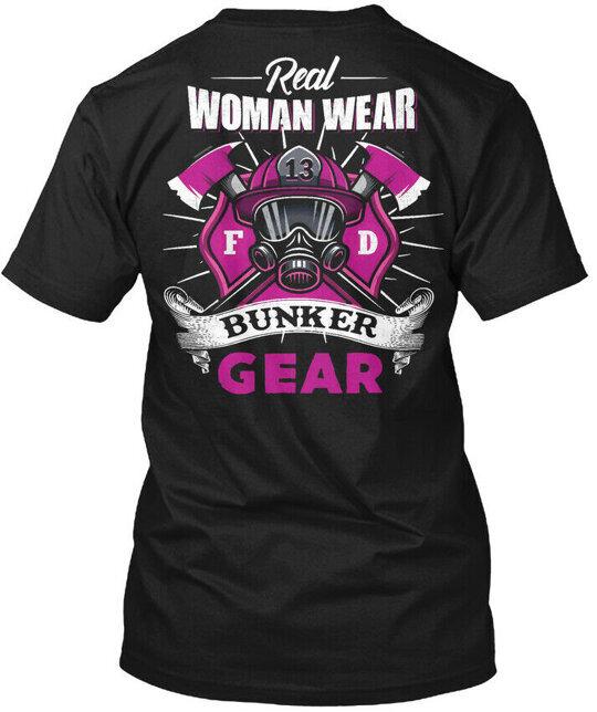 Real Woman Firefighter Tee T-Shirt Made in the USA Size S to 5XL Unisex T-Shirt