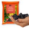 Pebble Stones Black Anti-algae Aquarium Substrate Rinsed 1Kg