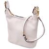 Comfortable Women's Shoulder Bag Made of Genuine Leather Vintage 22628 White