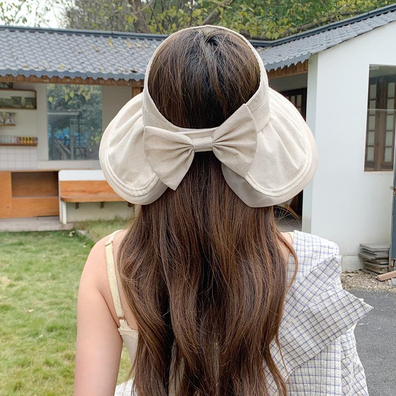 Летняя новая шляпа женская универсальная шляпа с открытым верхом повседневная для маленького лица солнцезащитная шляпа от солнца защита от УФ-лучей