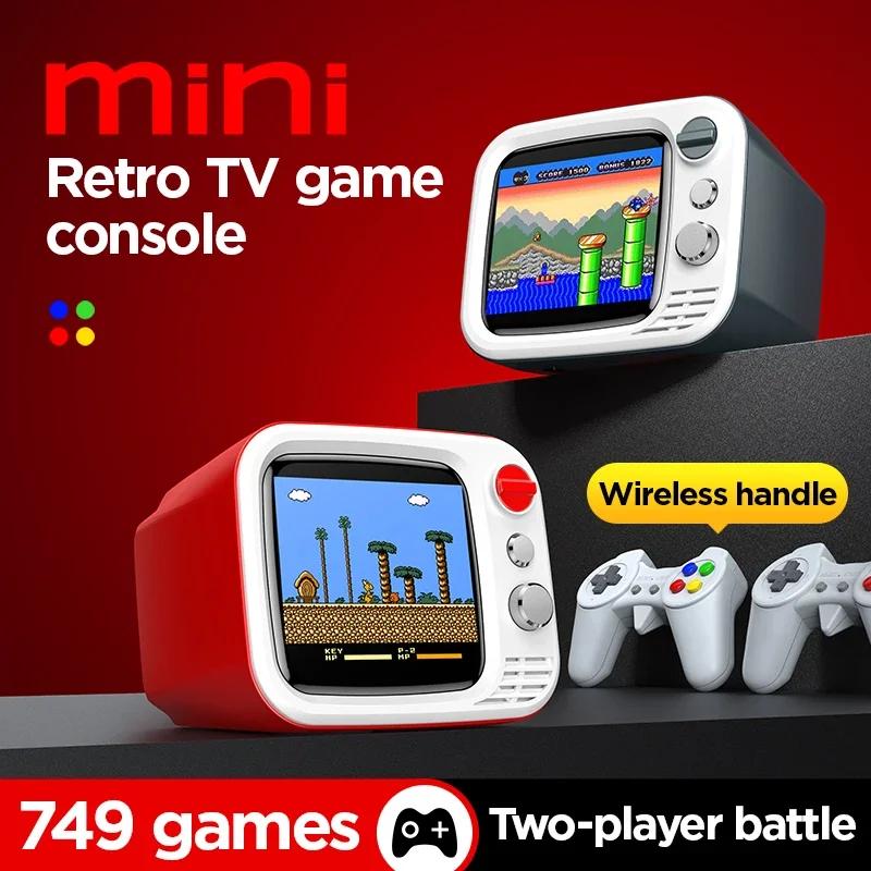 H7 Ретро Игровая Приставка для Мотоциклов | 3,5-дюймовый HD | 749 Встроенных Игр | Двойной Геймпад | 8-часовая Батарея | Подарки на Праздники
