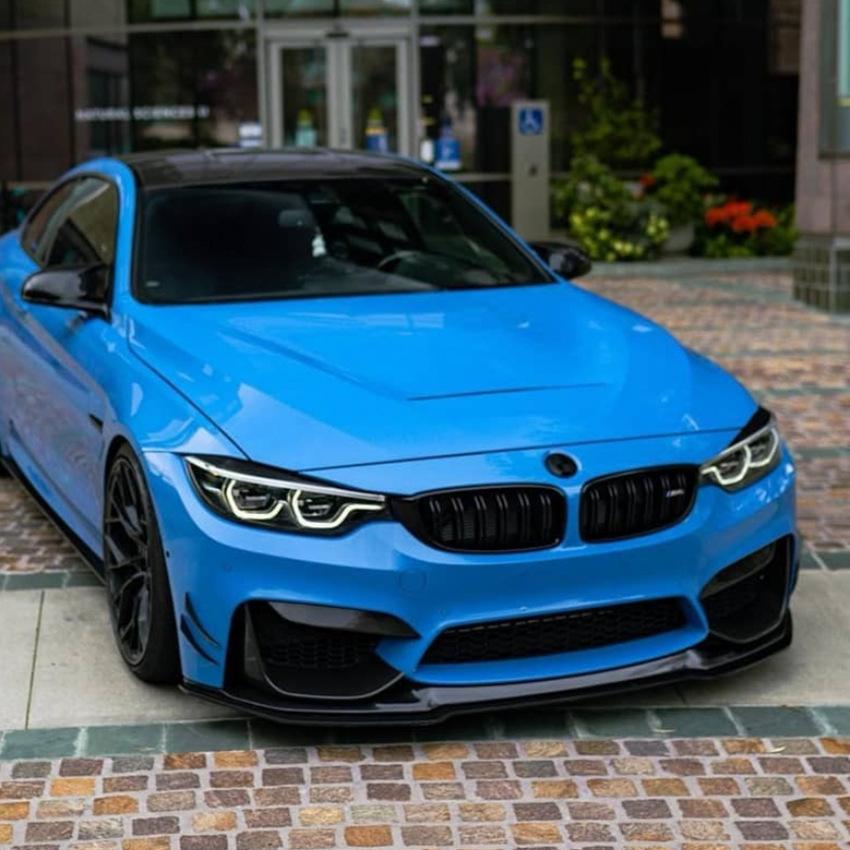 Для BMW F80 F82 F83 M3 M4 Стиль V 2015-2020 Передний Бампер Разделитель Губа Спойлер Диффузор Автомобиля Комплекты Обвеса Защитная Накладка Комплекты