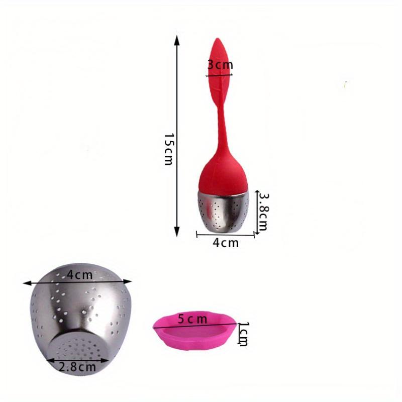 Silicone Tea Strainer Sweet Leaf Pattern Tea Filter Teapot for Loose Leaf Herbal Spice Filter Tools