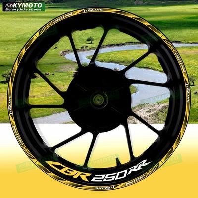 Для мотоцикла Honda CBR250RR CBR 250RR аксессуары 17-дюймовые наклейки на переднее и заднее колесо, обод ступицы обтекателя, светоотражающие наклейки