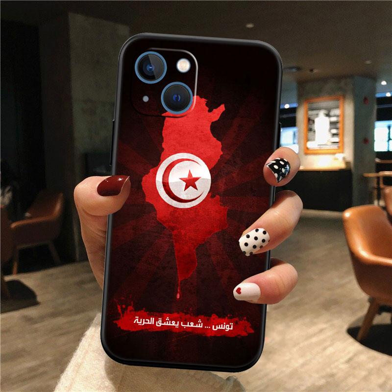 IK72 Tunisian Flag Passport Phone Case for Samsung Galaxy S20 S21 S22 Ultra FE + Plus A21S A22 A24 A25 A26 A30 A30S A31