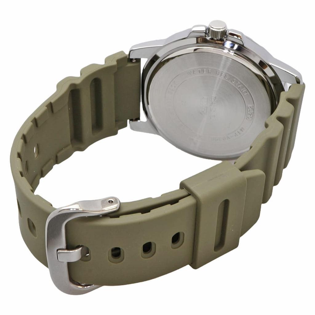 Casio Стандартные аналоговые кварцевые часы Military Olive Overseas Model [Casio] мужские MTP-VD01-3EV [Товар]