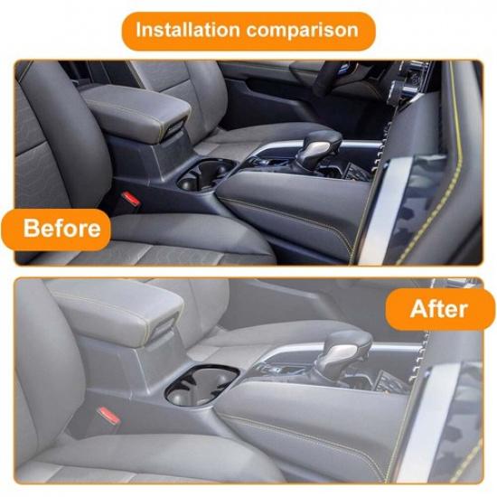 Carbon Fiber Gearbox Front Cup Holder Bezel Trim Cover For Chevy Colorado +