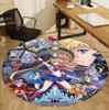 Sailor Moon Pattern Round Rug, Indoor/Outdoor Mat, for Picnic, Gameroom, Bedroom, Office, Living Room, Home Decor Carpet, Birthday Gift