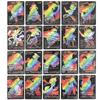 55 Pcs ( 5GX+3Vstar+47V-max)  Rainbow Gold Foil Assorted Cards, GX V-star V-max Charizard Card  Card Set Children's Birthday Gift Card Collectors