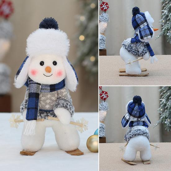 Рождественская кукла Снеговик плюшевая игрушка фигурка снеговика рождественские украшения для украшения дома