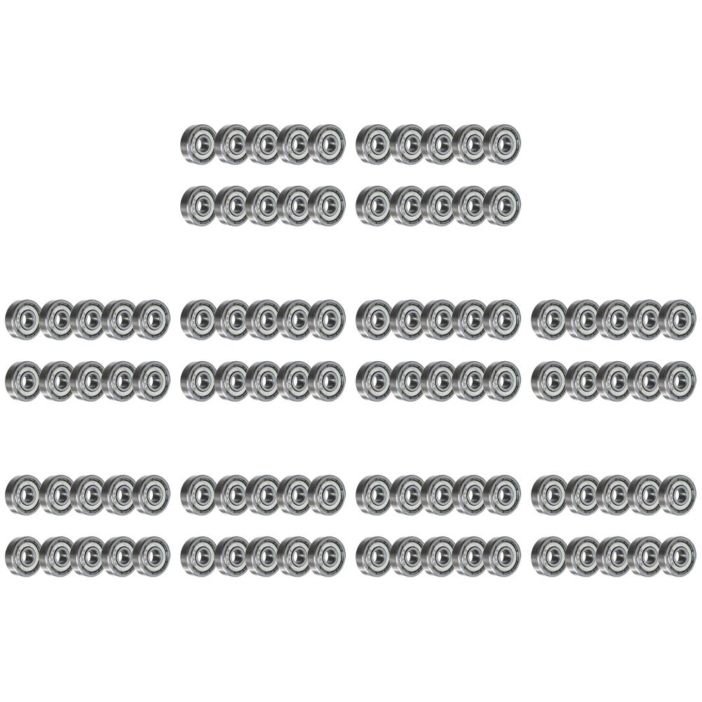 100/50Pcs 5x16x5mm 625ZZ Ball Bearing Double Shielded Miniature High-carbon Steel Single Row Bearings for Skateboard Scooter