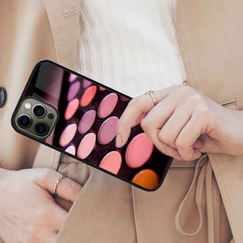 Палетка теней для макияжа Магнитный чехол для телефона ДЛЯ APPLE iPhone 17 Air 16 14 13 12 Pro Max 15 Plus Беспроводная зарядка Чехол MagSafe