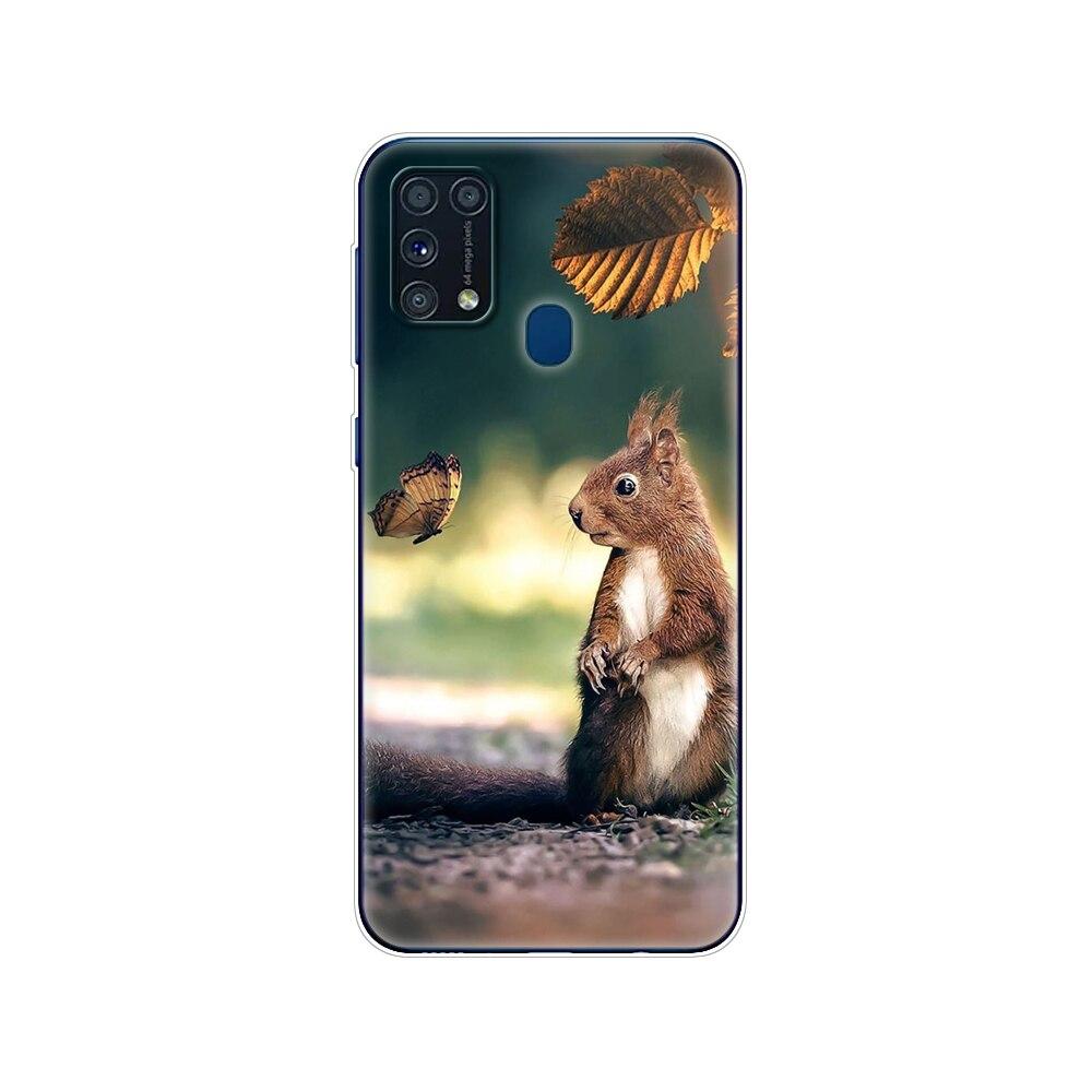 Чехол из ТПУ для Samsung M31, 6,4 дюйма, чехол из ТПУ для Samsung Galaxy M 31 SM-M315 m315, задний чехол для телефона, бампер, зима, снег, Рождество