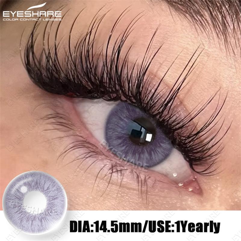 Eyeshare Натуральные Цветные Контактные Линзы Коричневые Линзы для Макияжа Серые Контактные Линзы для Зрачков Голубые Контакты для Глаз Зеленые Линзы для Глаз