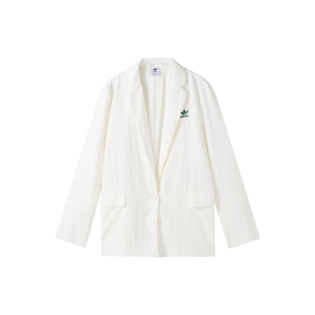 Adidas Оригинальный Блейзер Однотонный Повседневный Костюмный Пиджак Женские куртки Han-Jade-White H56445