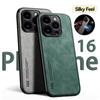 Luxury Leather Case For iPhone 16 15 14 11 13 12 Pro Max Mini XR 15 14 16 Plus Shockproof Cover For iPhone XS Max 8 7 SE Funda