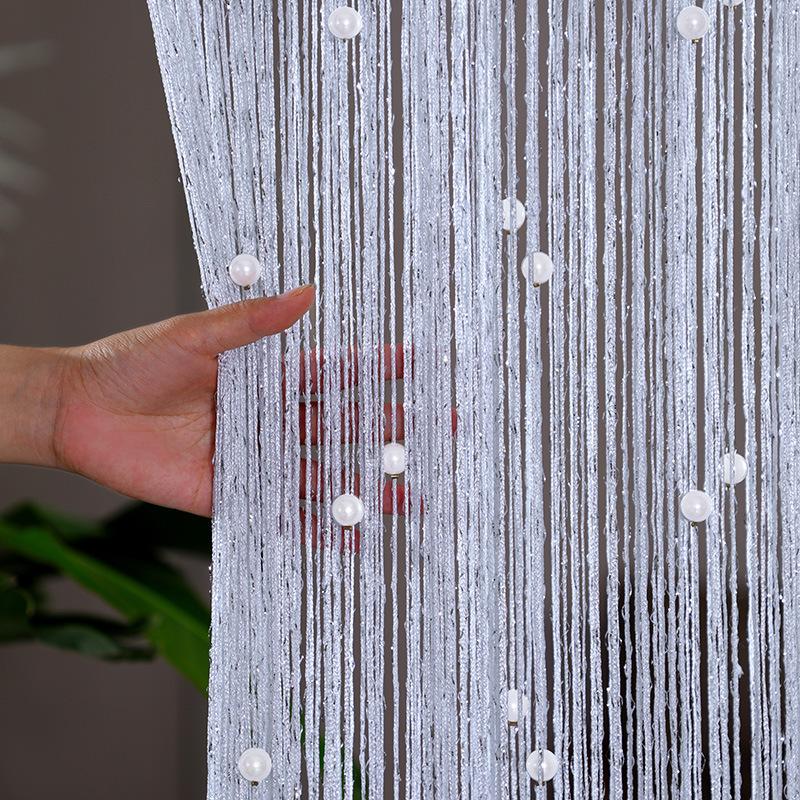 2027 Beaded Curtain Door String Curtains for Doorway Tassels Beads Hanging Fringe Divider Window Hallway Entrance Wall Closet Bedroom Privacy Decor