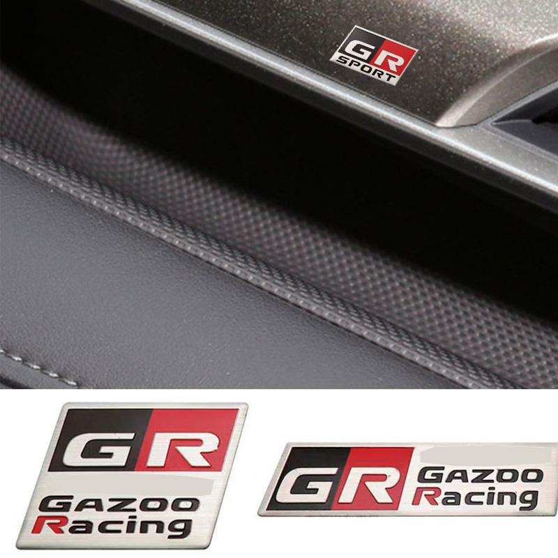 For Toyota GR Sport 3d Car Sticker Metal Labeling Emblem Badge Decals For Toyota Supra Sport Gr Sport C-Hr Rav4 Prius Auto Camry