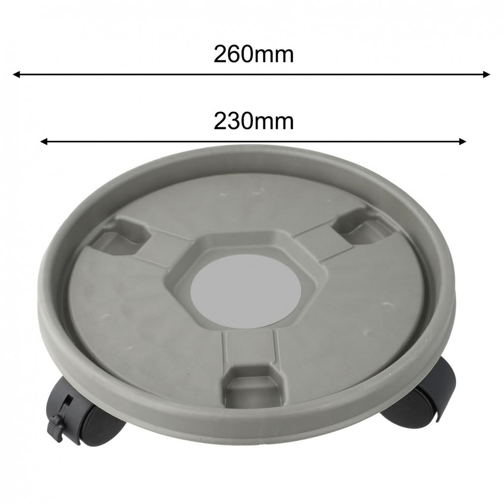 Flowerpot Base Roller Plate Sturdy Support with Degree Rotating Wheels