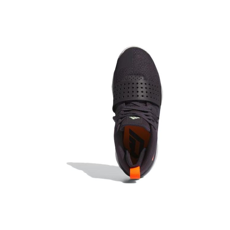 adidas Кроссовки унисекс Dame 8 EXTPLY Aurora Black Signal Orange, серо-серые IF1512