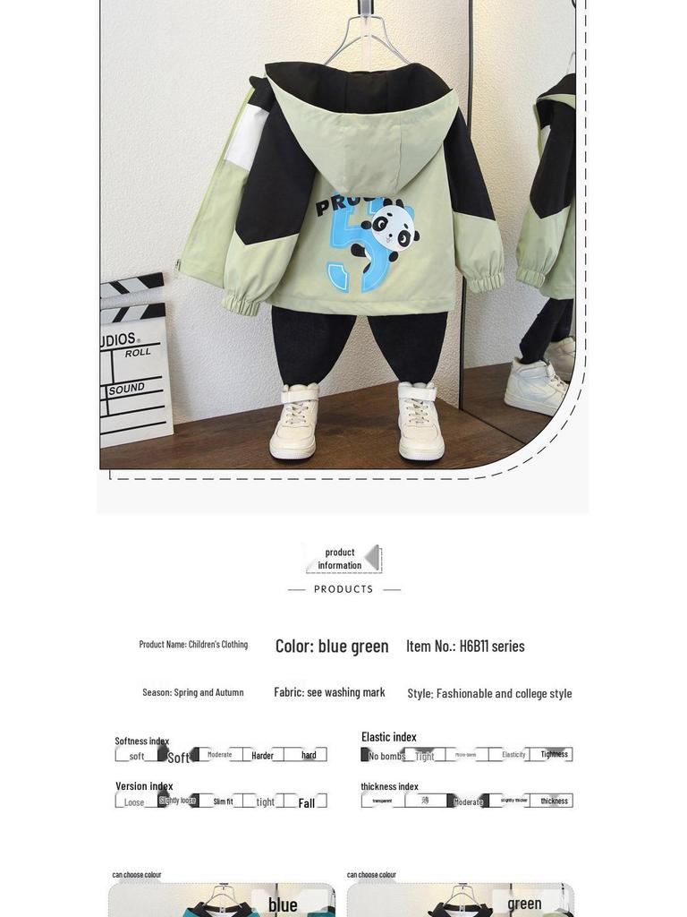 Детский демисезонный ветрозащитный плащ: Коллекция 2025 для мальчиков, возраст 2-11 лет