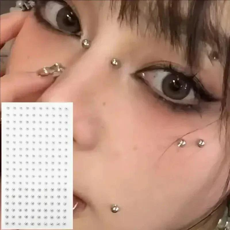 Non Piercing Lip Nails Sticker Selfadhesive Waterproof Reusable Fake Lip Nail Eyebrow Nose Ring Body Belly Button Jewelry