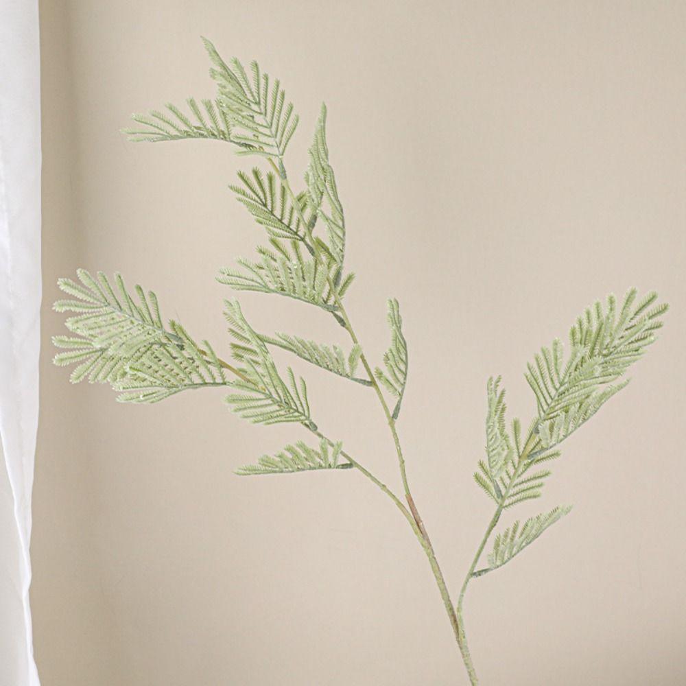 75cm Artificial Mimosa Branch Elegant Fake Flower Simulation Mimosa Plant  Birthday Party