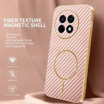 Защитный чехол OnePlus Nord CE5 с магнитом, из углеродного волокна, противоударный - Гальванизированная оболочка
