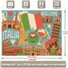 2D plane, 1 piece of colored illustration. Suitable for wall background decoration in living room, bedroom and office.