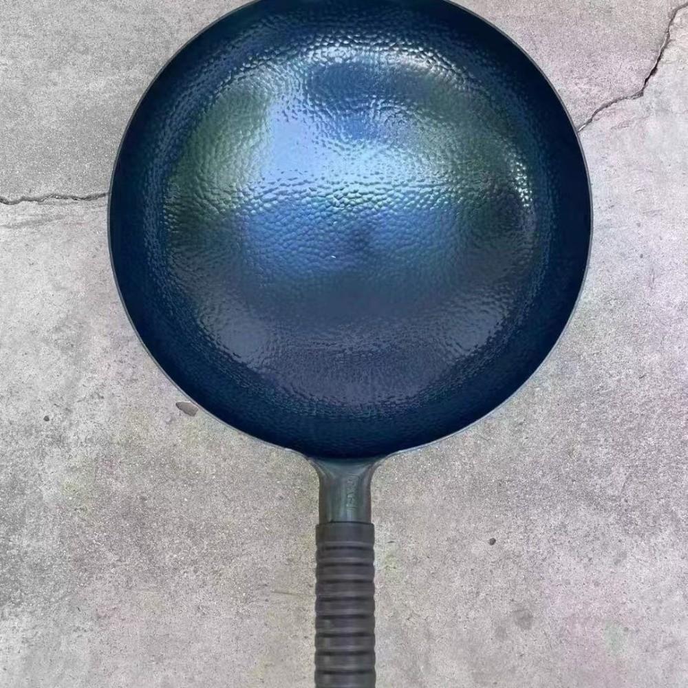 32/34/36cm Cast Iron Wok Non Stick Kitchen Tools Durable Cookware Cooking Pot  Gas Induction Cooker