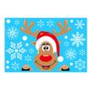 Christmas Windows Static Stickers Wall Clings Removable Vinyl Santa Claus Snowman Diy Door Mural Decals Stickers