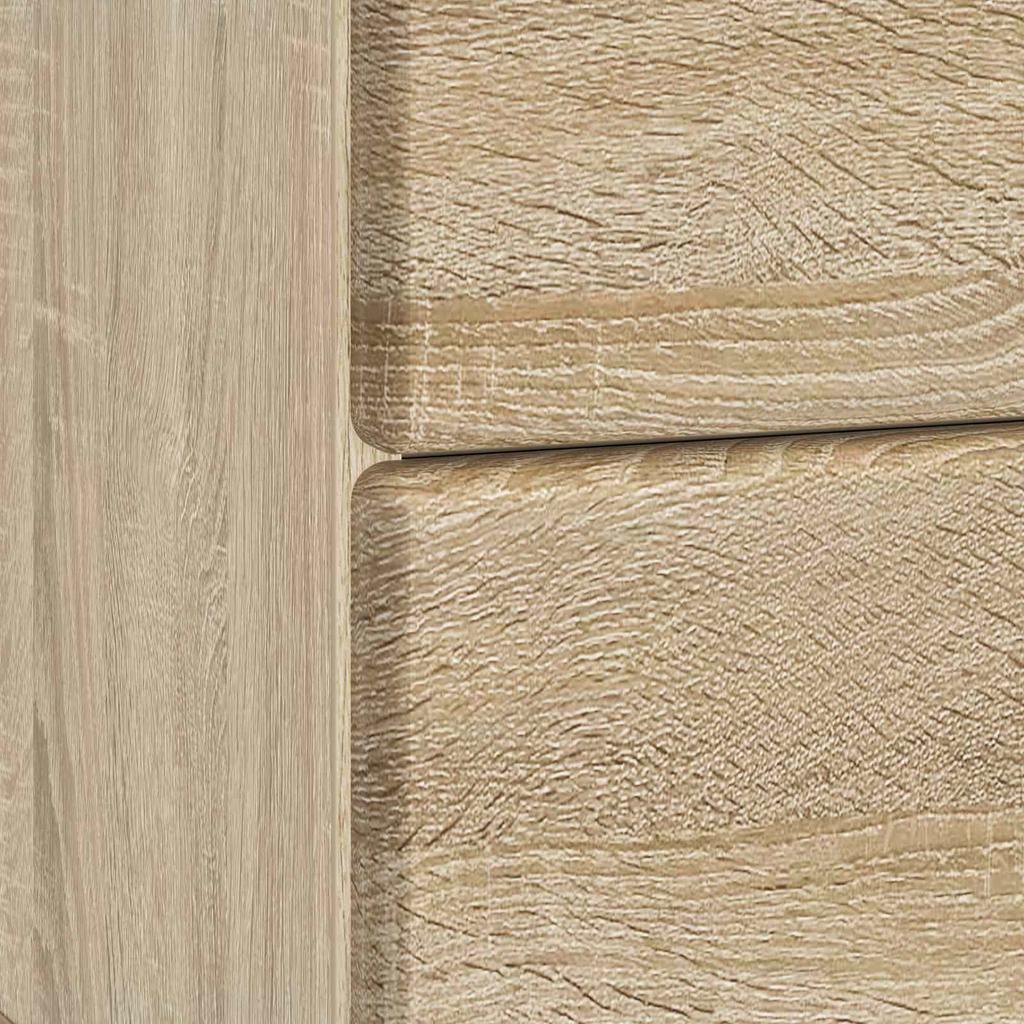 Nightstand Sonoma Oak Finish 43 x 34.5 x 47.5 cm Particleboard