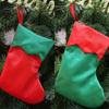 Simple Christmas Socks Red & Green Christmas Stockings Navidad Candy Gift Bags  Festive Xmas Tree